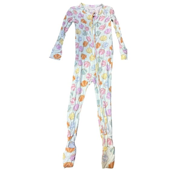 Posh Peanut 2T Baby Girls Footed Pajamas With Zipper Clamilla - Picture 1 of 5